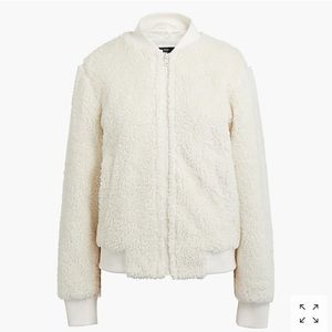 NWT J. Crew Sherpa Bomber Jacket